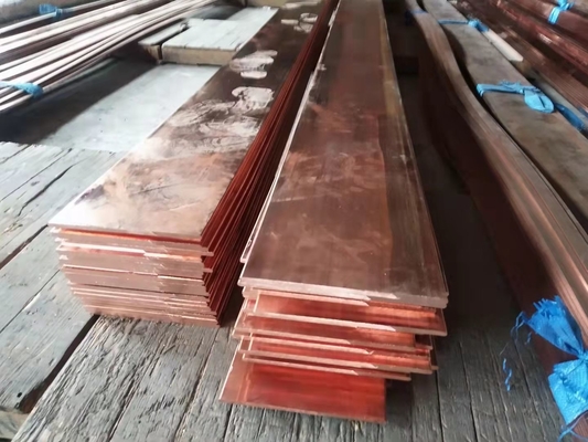 12 28 36 45 60mm Copper Metal Bar Platoon High Temperature T2 Solid Copper Rod